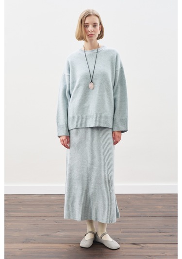 Chunky Oversıze Kazak Mavi Mavi