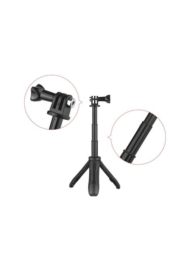 Novahub Çok Amaçlı Mini Tripod Selfie Çubuğu, Taşınabilir, Hafif, Kırmızı/siyah/beyaz/mavi Renk Gopro/yi/sjcam/akaso