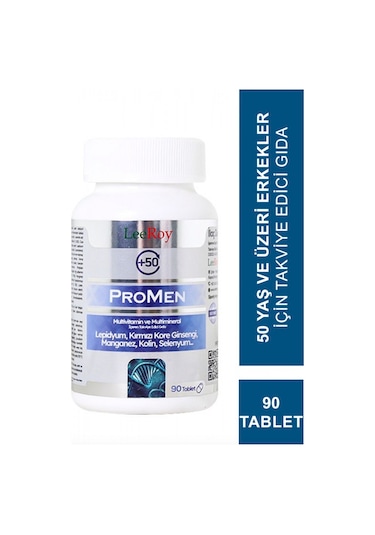 Leeroy 50+ Promen Takviye Edici Gıda 90 Tablet