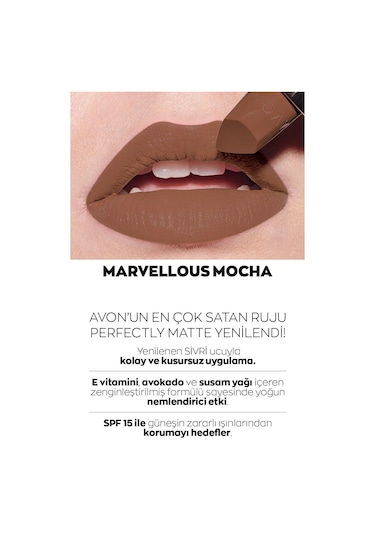 Avon Ultra Mat Marvellous Mocha Red Supreme ve Pure Pink Üçlü Ruj Paketi