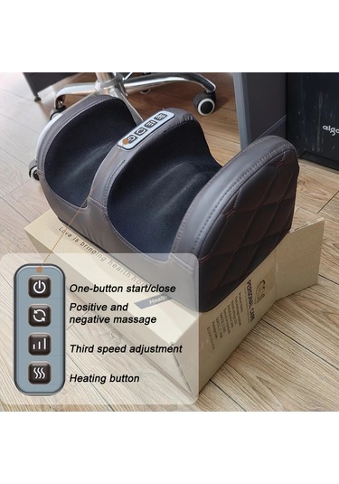 Fochsia Ayak Masaj Aleti Brown Plaid Style Euro Standard Isıtmalı Diz Ayak Kol Çok Bölgeli Rahatlama Ofis Ve Ev Kullanımı Anneler Günü Ramazan Noel Hediye Altın