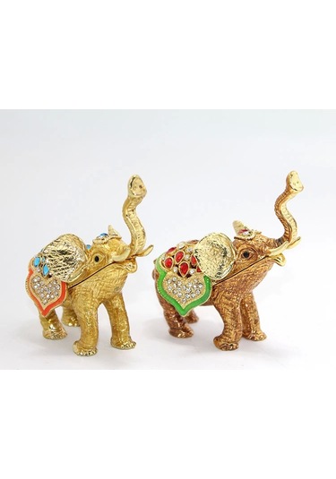 Swaroski Taşlı Tekli Fil Figürü Alk1890 - 9009771545766ynt