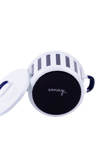 Rainpot Stripe Emaye Tencere 16cm