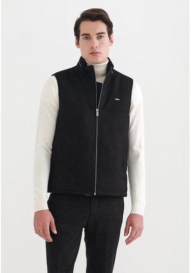 Pierre Cardin Erkek Suni Deri Yelek 001