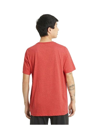 Puma Ess Heather Tee Erkek Kırmızı T-Shirt - 58673611 Çok Renkli