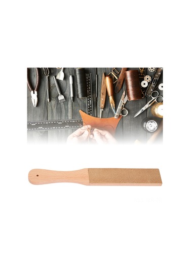 Geeroyoo Ahşap Saplı İki Yönlü Deri Taslağı - Deri, Mutfak Ve Av Bıçaklarını Keskinleştirme Aracı