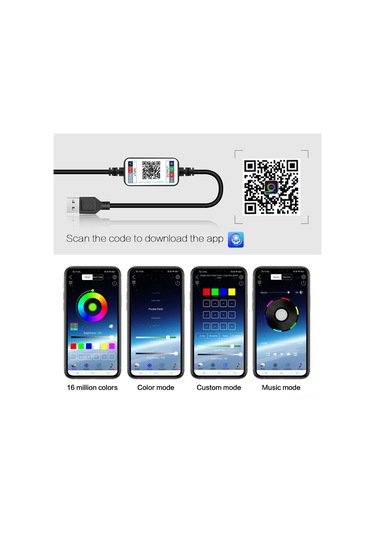 Monyee Rgb Renkli Bakır Işık Zinciri, 20 Metre Uzunlukta, Dekoratif Aydınlatma Diğer