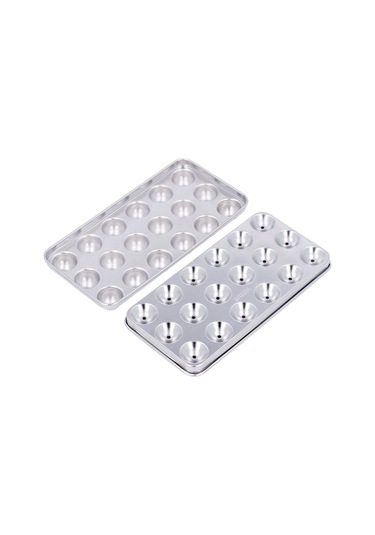 Geeroyoo 304 Çelik Buzluk Kalıbı - 18 Adet Buz Topu/jelit Oluşturucu, Kapaklı Ev Ve Bar Kullanıma Uygun, Temizliği Kolay, Dayanıklı Tasarım Diğer