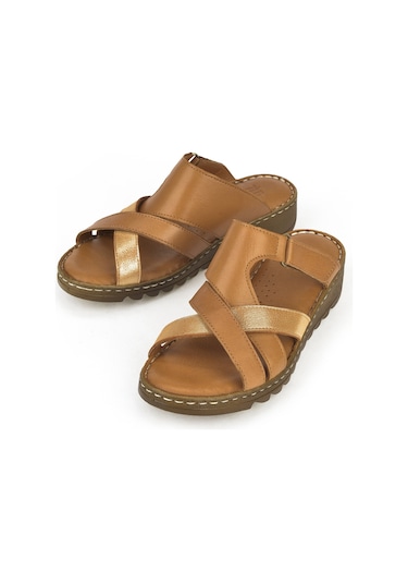 Ziya Kadın Hakiki Deri Terlik 1411008z012 Taba 1411008z012 320 Taba