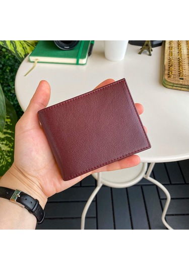 Modica Edusa - Mıknatıslı Hakiki Deri Klasik Erkek Cüzdan