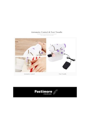 Pastimore Premium Taşınabilir Elektrikli Hız Ayarlı Kademeli Otomatik Mini Dikiş Makinesi