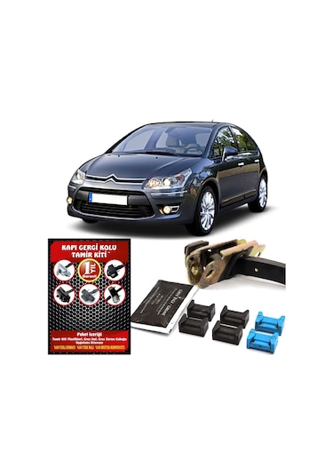 Barrer Citroen C4 Kapı Gergi (Limitör) Tamir Kiti (2 Kapı Set) 2004-2011