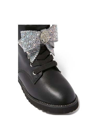 Kurt Geiger Çocuklar Için Mini Kensington Kemerli Botlar Siyah