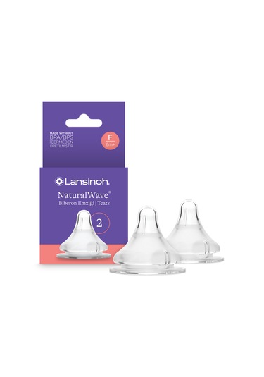 Lansinoh Natural Wave Biberon Emziği Hızlı Akış 2'li Set