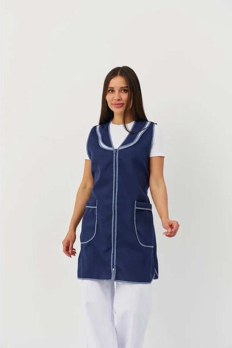 Dadilove Satıcı Önlüğü, İş Gabardin Ceket 365440034 Mavi