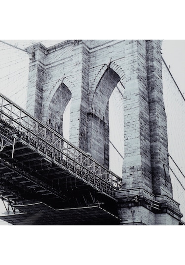 Brooklyn Brıdge Çerçeveli Cam Tablo 60x90cm