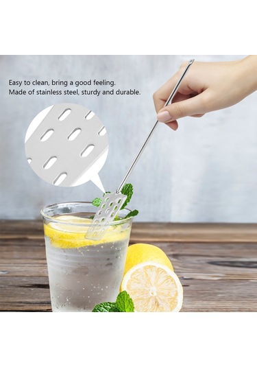 Yaozixa Uzunluk 62.5cm Çelik Karıştırıcı Çubuk, Kare Tipi, Bar Ve Ev Kullanıma Uygun, Dayanıklı Ve Sağlıklı Diğer