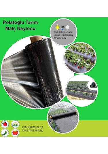 Malç Naylonu - 15 M - 130 CM Eninde - Malç Naylon - Çilek Naylonu