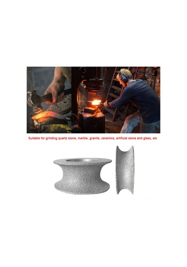 Moveevo 75mm Çapında Elmas Kenar Taşlama Tekerleği, 45 Kum, 30mm Taşlama Kalınlığı, Mermer Ve Granit İçin İdeal