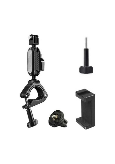 Ebitda Bisiklet & Gopro İçin 360 Dön. Çift Başlıklı Telefon Tutucu