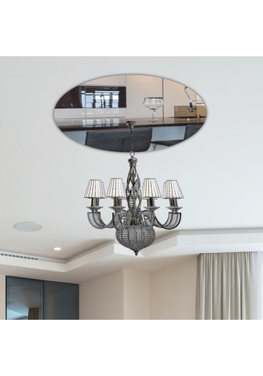 Ayna Avize Göbeği | Düz Ayna | Çap50Cm Çok Renkli