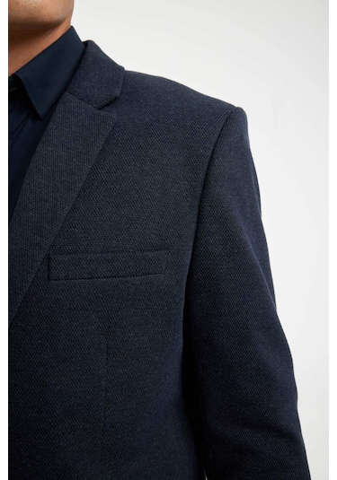 DeFacto Slim Fit Dar Kesim Astarlı Düğmeli Blazer Ceket N0503AZ24AUNV221