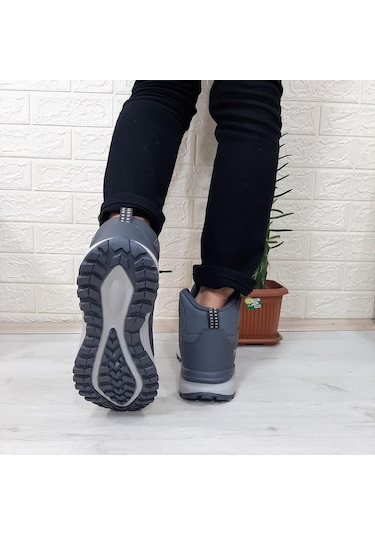 Jump 29652 Gri Renk Waterproof Kaymaz Rahat Erkek Bot 001