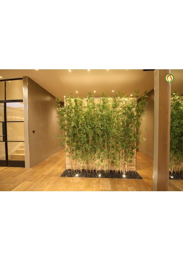 Yapay Bambu Sopası 21 Yapraklı 240Cm Yapay Çiçek Bambu Duvarı