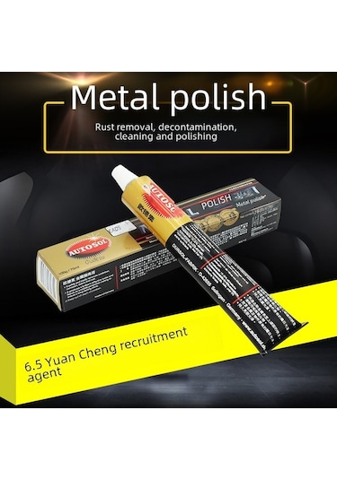 Besthome1 Autosol Metal Parlatma Macunu Pas Lekeden Temizleyici Çelik Alüminyum İçin 100g/75ml Profesyonel Ev Kullanımında