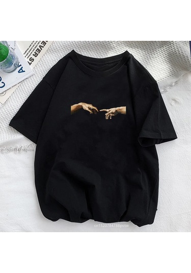 Snapbuy Ejderha Baskılı Kadın T-shirt - Rahat Polyester Gömlek - Genç Kız Üsterkek Pembe