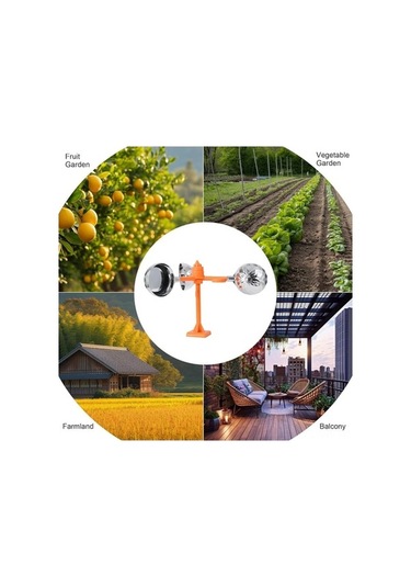 Pazly Çiftlik Bahçe Dış Kuş Çekici Rüzgarla Döner Yansıtıcı Manyetik Metal-plastik Koruması