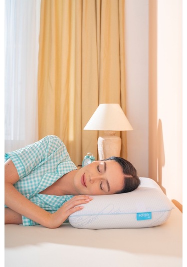 Visco Terletmeyen Ortopedik Yastık Serinleten Visco Yastık Jelli Yastık 70 40 12cm Beyaz