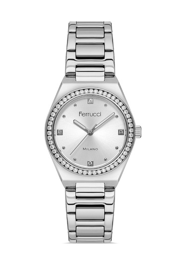 Ferrucci Fer.03269m.04 Çelik Kordon Kadın Kol Saati Metalik Gri