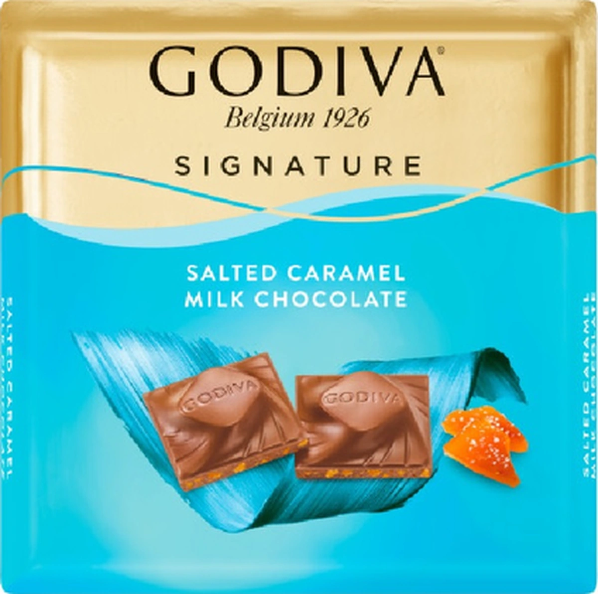 Godiva Tuzlu Karamelli Sütlü Kare Çikolata 60g X 6 Adet