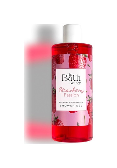 The Bath Factory Çilekli Vücut Peelingi + Çilekli Duş Jeli + Çilekli Köpük Sabun