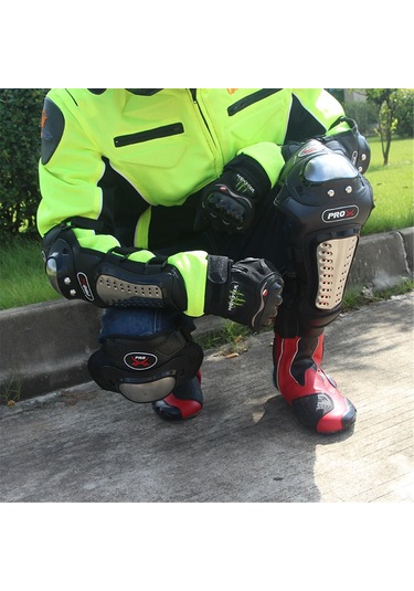 Neevoyu Motor Kollu Ve Dizlik 4'lü Set - Çelik Kaplama, Ayarlanabilir Kayışlı, Offroad Ve Bisiklet Sporları İçin Tüm Mevsim Korumalı Altyapı