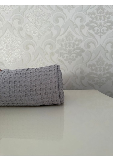 Premium %100 Pamuk Çift Kişilik Yazlık Pike, Yatak Örtüsü, Terletmez Kumaş Gri Renk 240x200cm Gri