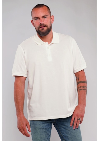 Gabria Polo Yaka Erkek T-shirt Beyaz