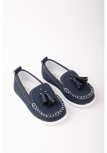 EPAAVM - Püsküllü Erkek Bebe Ayakkabı - ENG030301 Lacivert