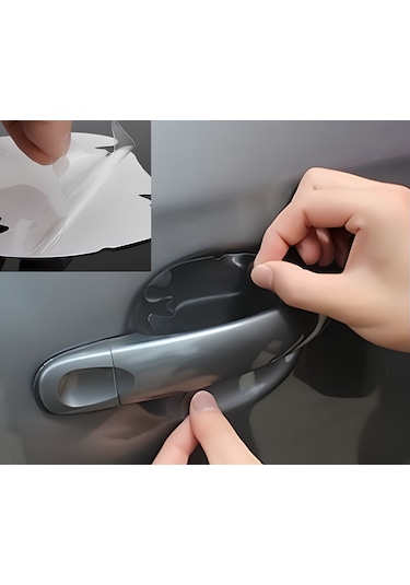 Araba Kapı Kolu Koruyucu Filmi 4lü Set