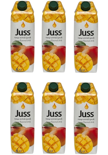 Juss Mango Aromalı İçecek 1 Lt X 6 Adet