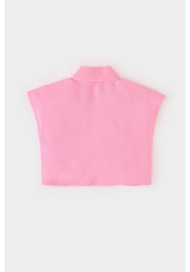 DeFacto Kız Bebek Gömlek Yaka Kısa Kollu Gömlek E2897A525SMPN164 Pembe