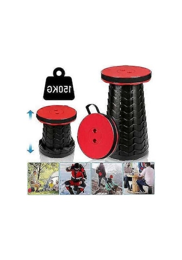 Bloomnest Kırmızı Altın-siyah Katlanır Sandalye 150kg Açık Hava Kullanım İçin Altın - Siyah