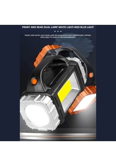 Ulzyvf Yürüyüş Feneri: Yüksek Lumen Led Kamp Işığı, Güneş Enerjili, Dış Desteği, Çok Çalışma Modu Altın