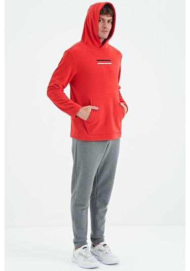 Tommy Life Hern Fiesta Erkek Polar Sweatshirt - 88301 Kırmızı