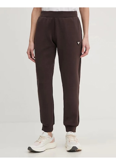Guess Logo Band Scuba Kadın Jogger Pantolon V4yb08kcay2 Kahverengi