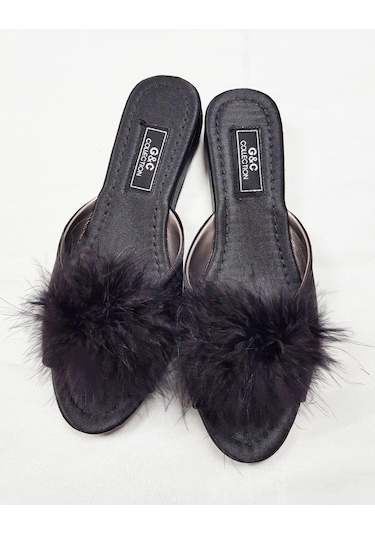 G&c 180 Topuksuz Tüylü Bayan Terlik 001