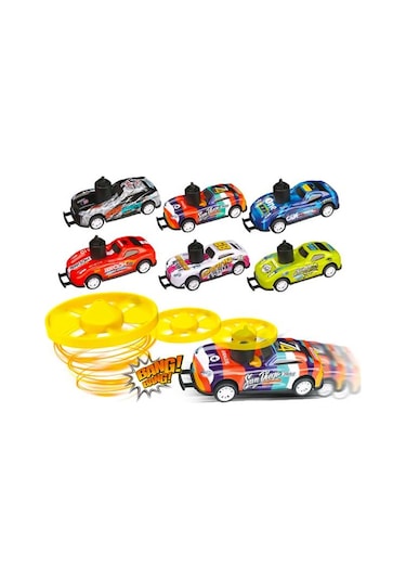 Ctoys Çek Bırak Pervaneli Yarış Arabası Çantalı Set 6lı Çok Renkli