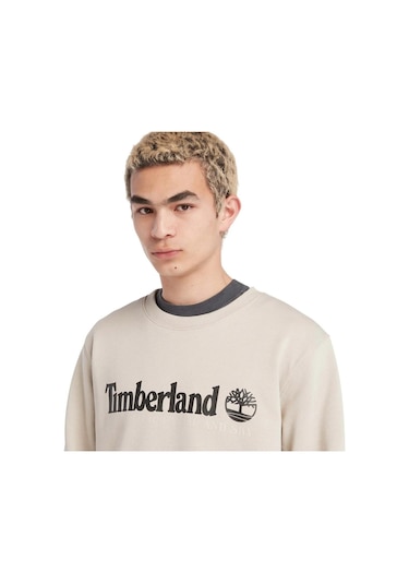Timberland Tb0a27hc Wwes Crew Neck Rglr Krem Erkek Sweatshirt Krem