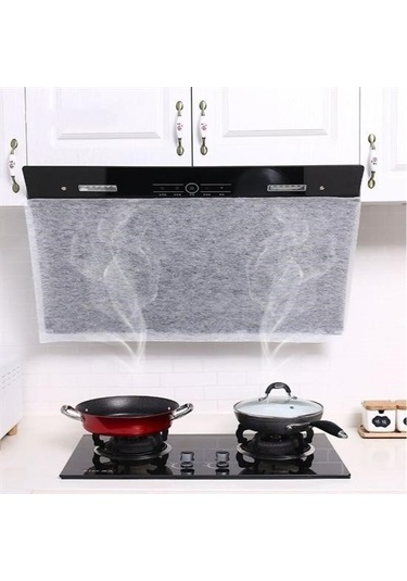 Ams Net 2li Yağ Emici Duman Önleyici Pratik Mutfak Davlumbaz Koruyucu Dayanıklı Yedek Filtre 45x90cm